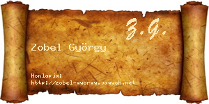 Zobel György névjegykártya